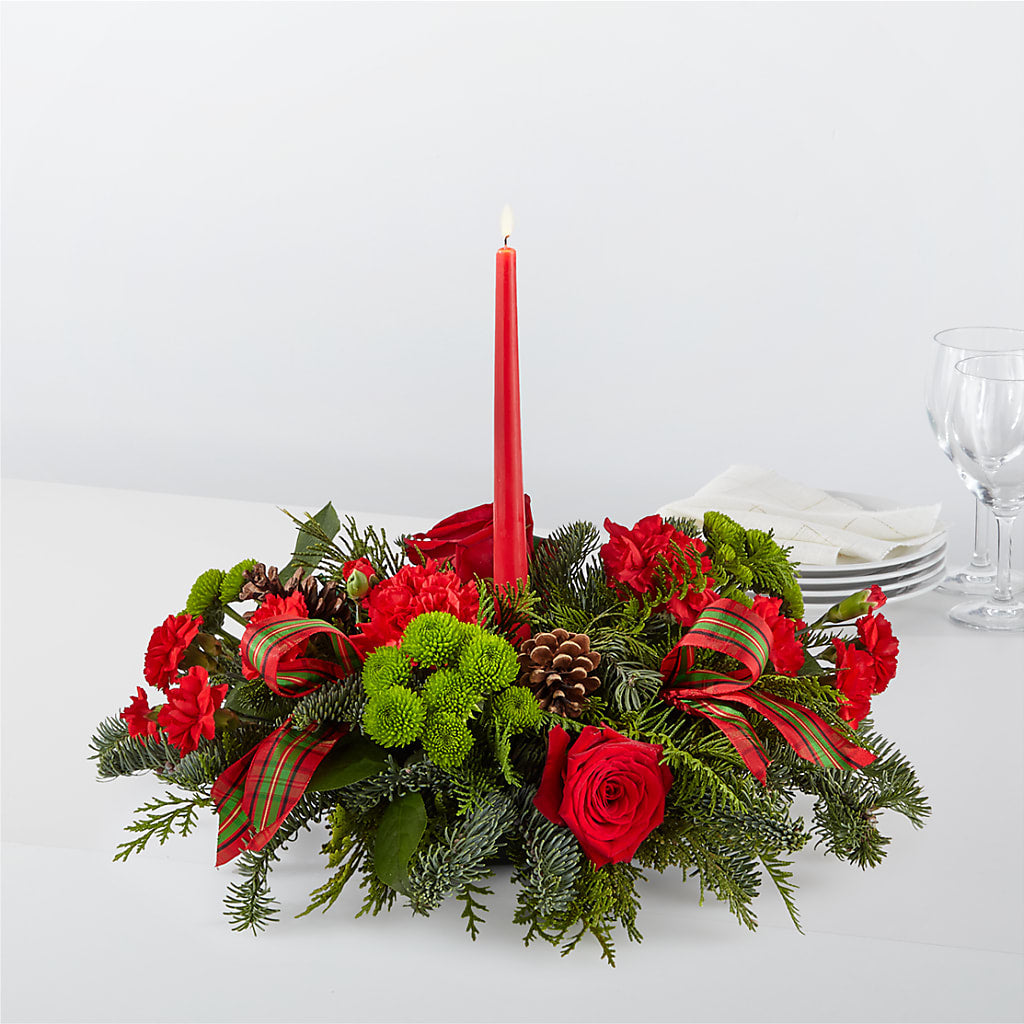 By the Candlelight Centerpiece – MONA'S BOUQUETS, Bacliff TX