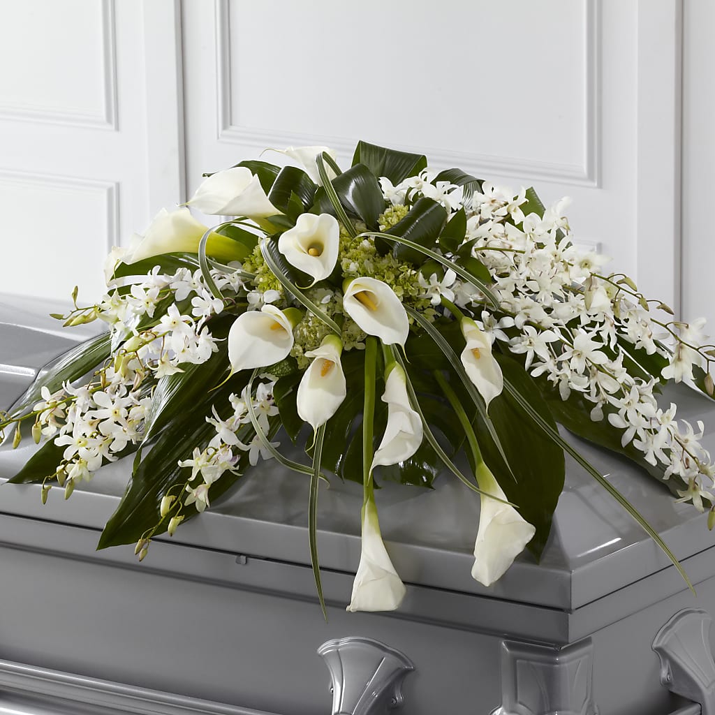 Angel Wings Casket Spray – MONA'S BOUQUETS, Bacliff TX