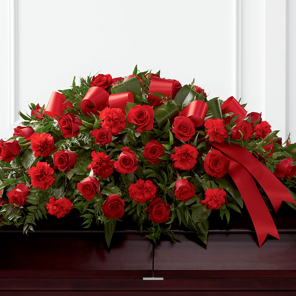 Tribute of Life Casket Spray – MONA'S BOUQUETS, Bacliff TX