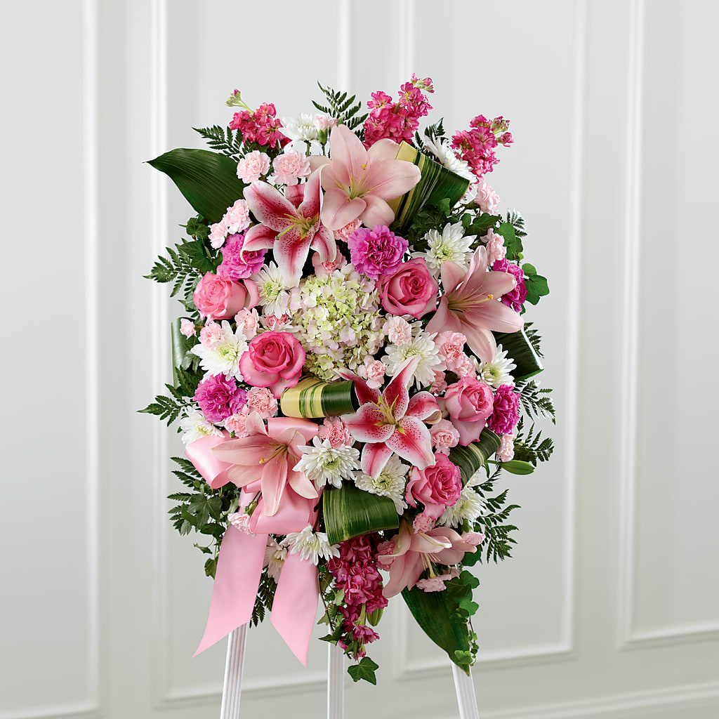 Comforting Standing Spray – MONA'S BOUQUETS, Bacliff TX