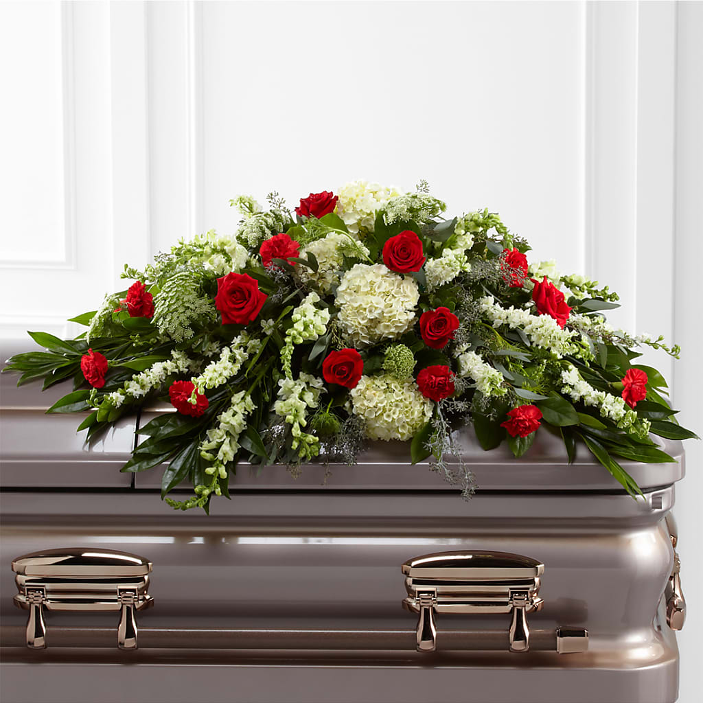 Sincerity Casket Spray – MONA'S BOUQUETS, Bacliff TX