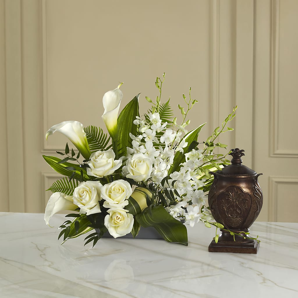 At Peace Arrangement – MONA'S BOUQUETS, Bacliff TX