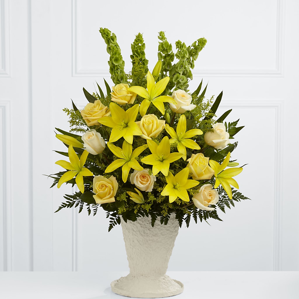 Golden Memories Arrangement – MONA'S BOUQUETS, Bacliff TX