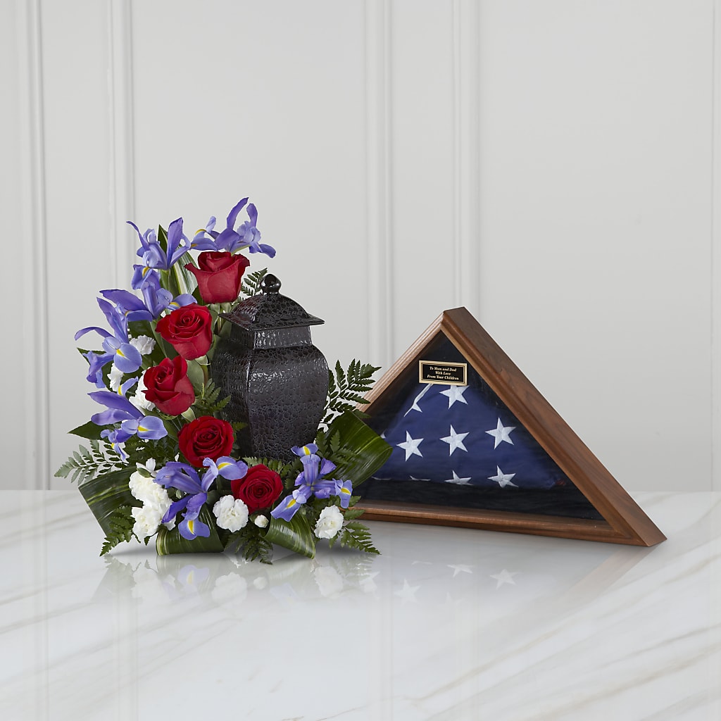 Patriotic Tribute Arrangement – MONA'S BOUQUETS, Bacliff TX