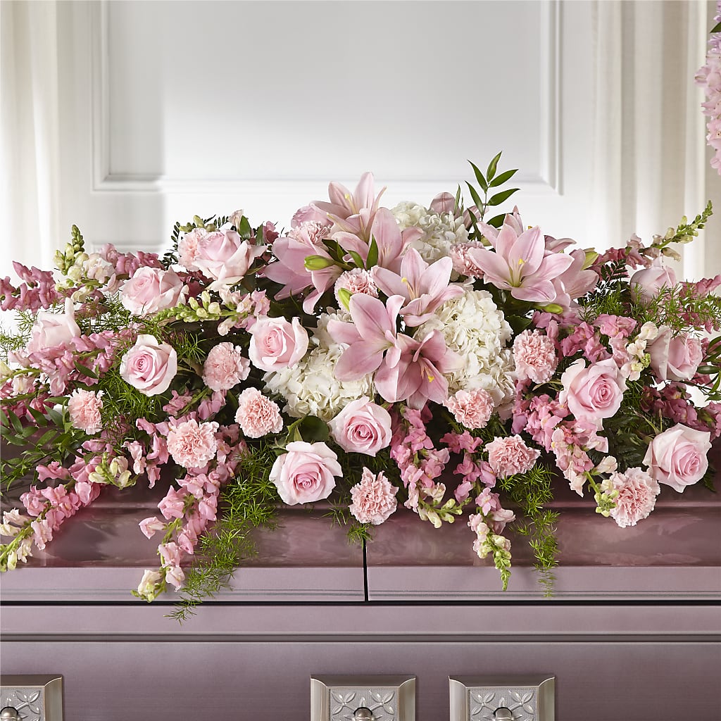 Life & Remembrance Casket Spray – MONA'S BOUQUETS, Bacliff TX