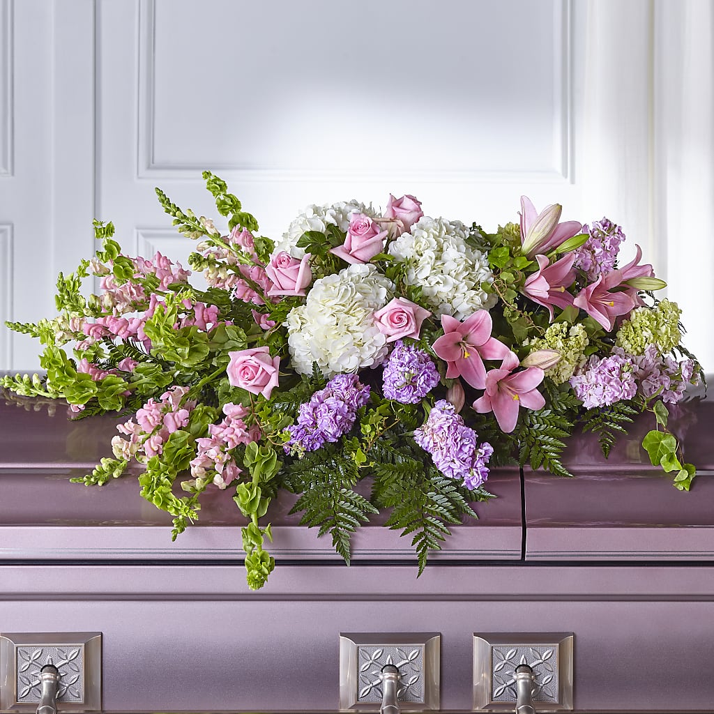 Life's Gratitude Casket Spray – MONA'S BOUQUETS, Bacliff TX