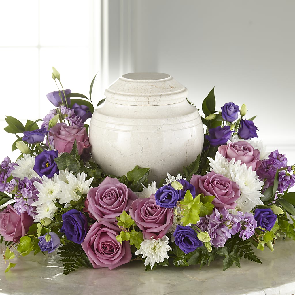 Blooming Sympathy Cremation Adornment – MONA'S BOUQUETS, Bacliff TX