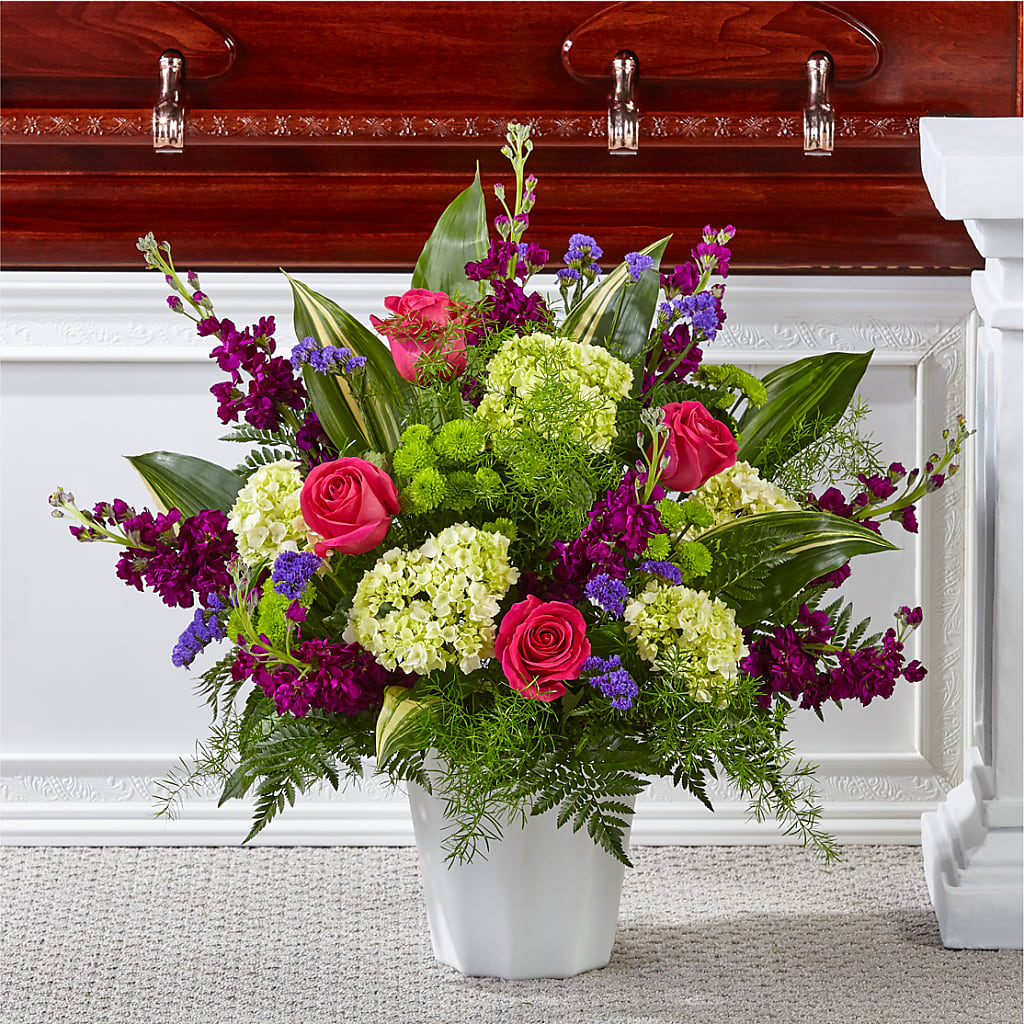 Beautiful Horizons Floor Basket – MONA'S BOUQUETS, Bacliff TX