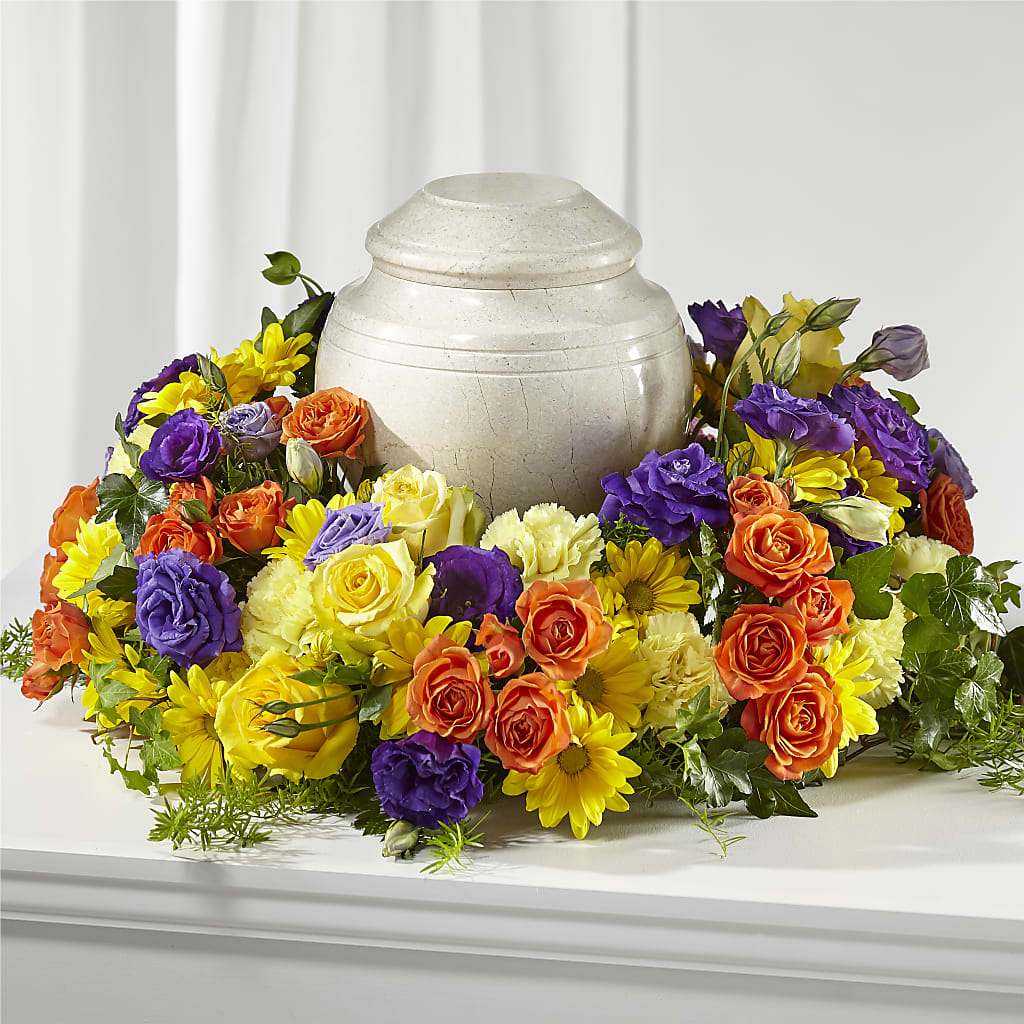 Blossoms of Remembrance Cremation Adornment – MONA'S BOUQUETS, Bacliff TX