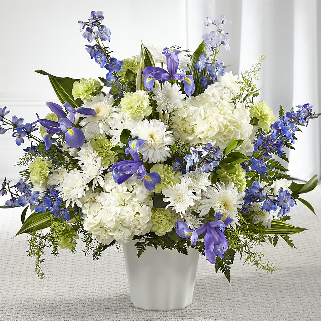Soft Serenity Floor Basket – MONA'S BOUQUETS, Bacliff TX