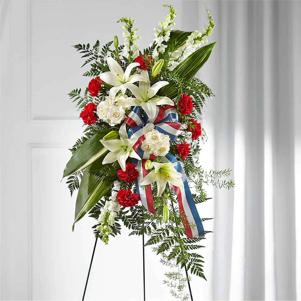 Stars of Life Standing Spray – MONA'S BOUQUETS, Bacliff TX