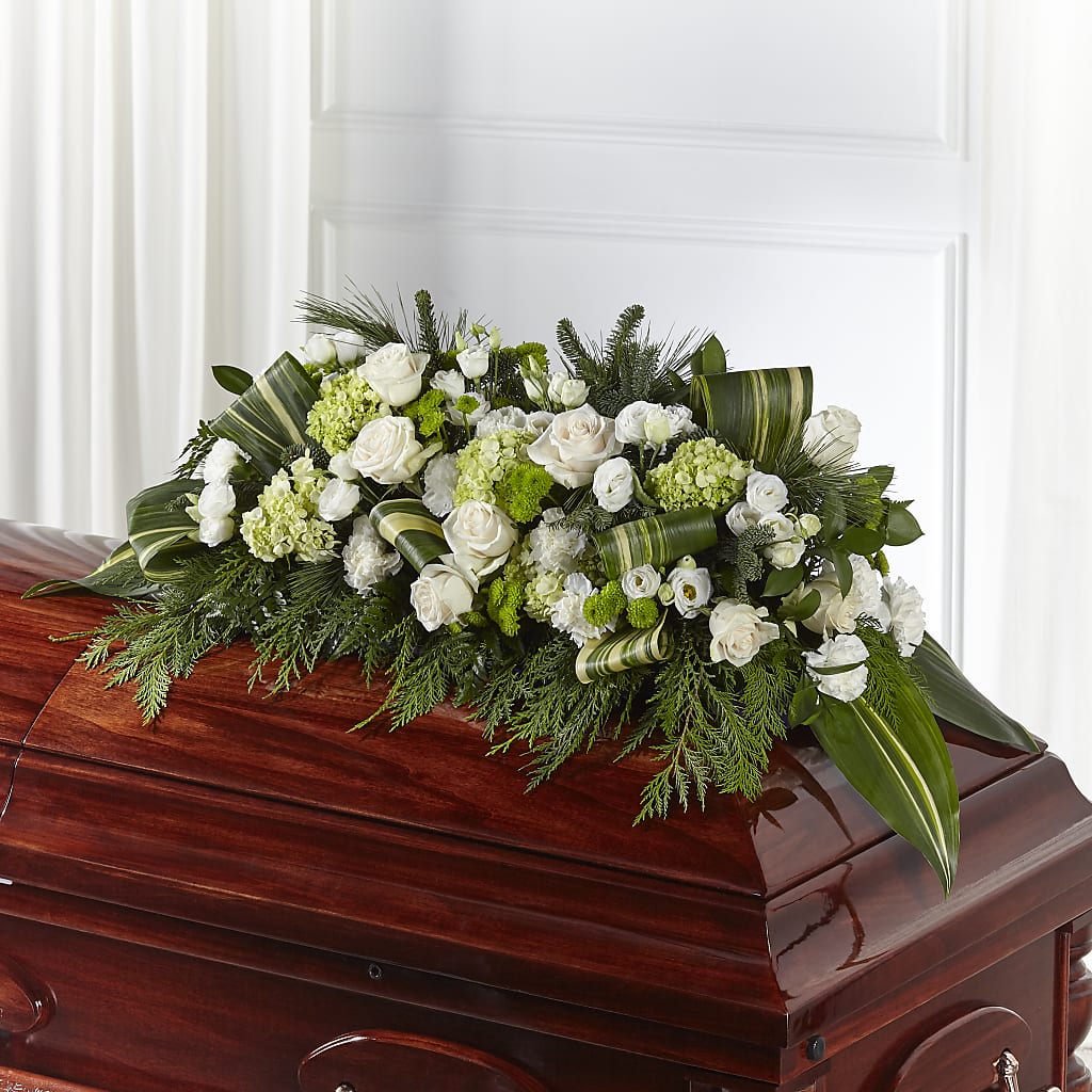 Hopeful Gesture Casket Spray – MONA'S BOUQUETS, Bacliff TX