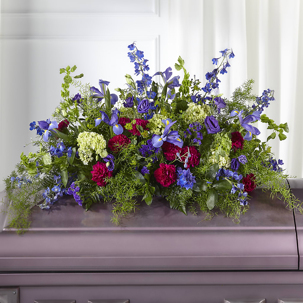 Always Treasured Casket Spray – MONA'S BOUQUETS, Bacliff TX