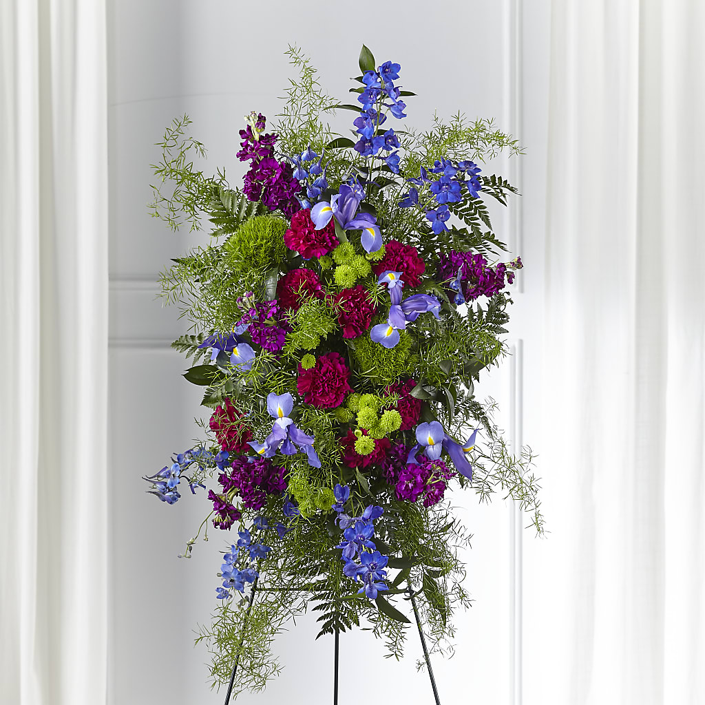 Heavenly Skies Standing Spray – MONA'S BOUQUETS, Bacliff TX