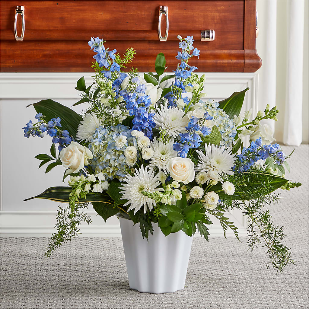 Everlasting Memories Floor Basket – MONA'S BOUQUETS, Bacliff TX