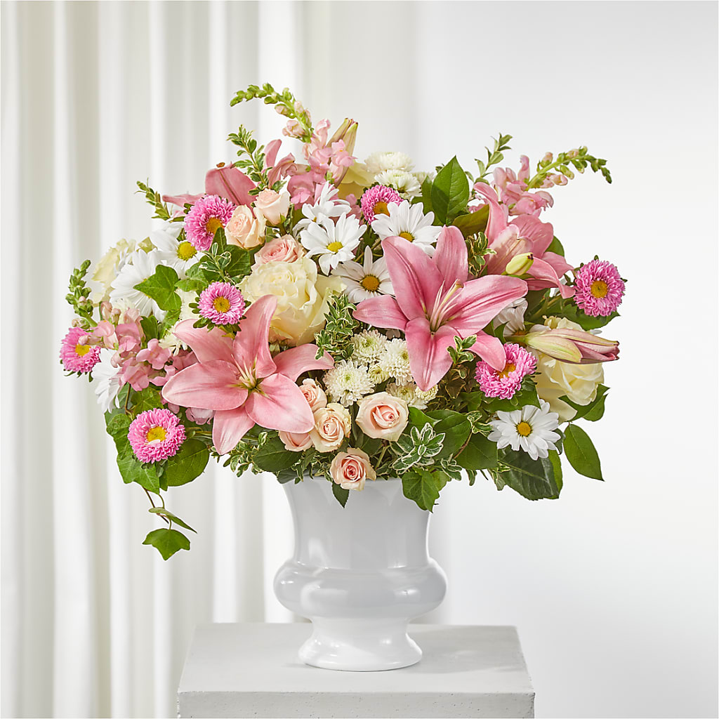 Empathetic Blooms Urn Arrangement – MONA'S BOUQUETS, Bacliff TX