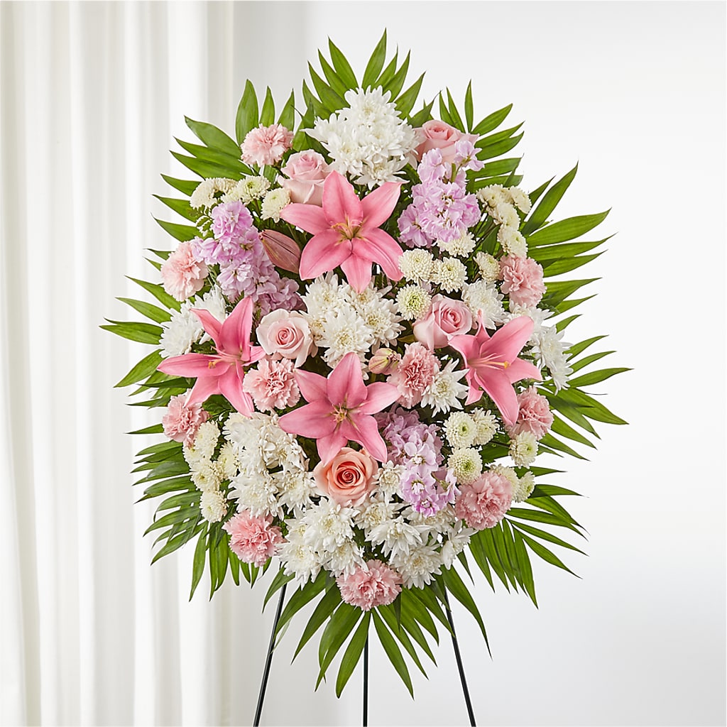 Offering Solace Standing Spray – MONA'S BOUQUETS, Bacliff TX