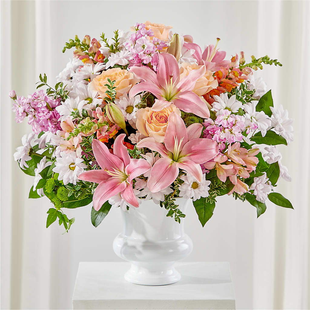 Heartfelt Gesture Urn Arrangement – MONA'S BOUQUETS, Bacliff TX
