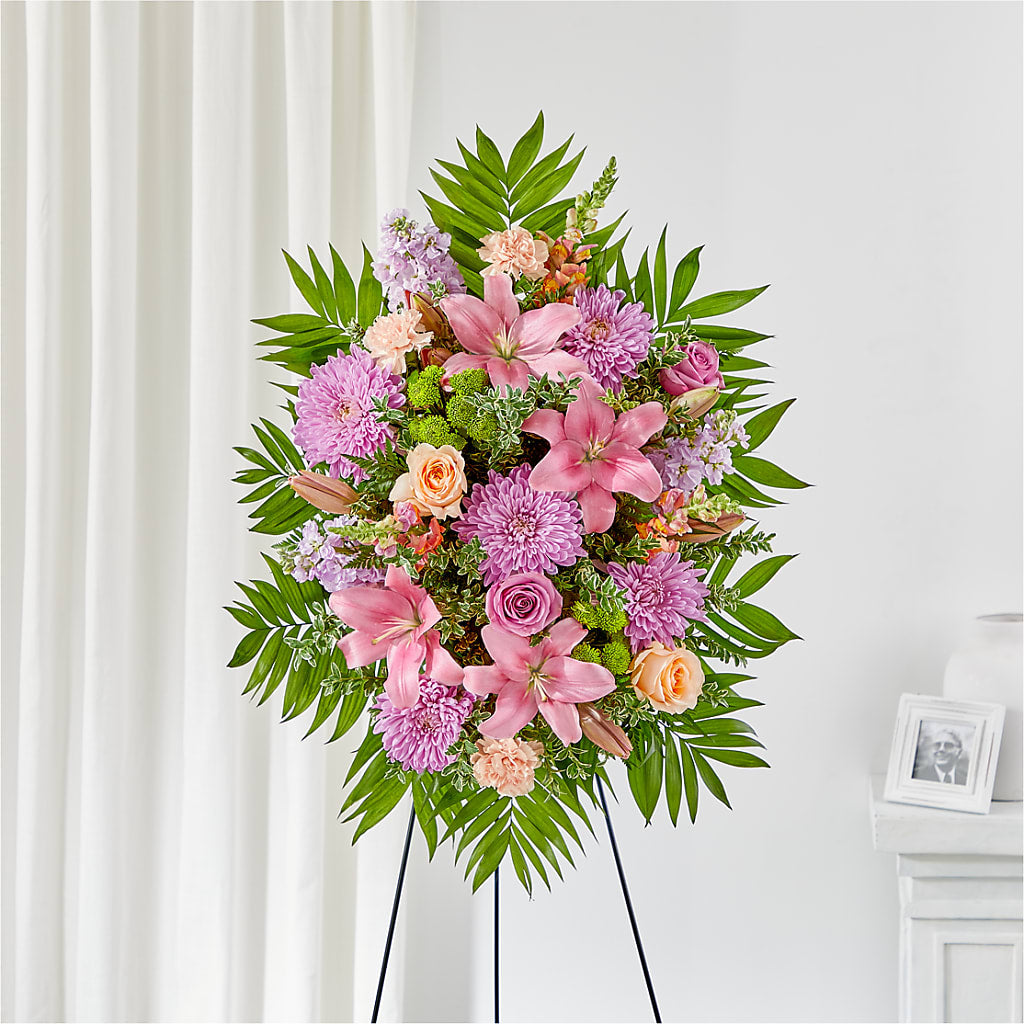 Love & Light Standing Spray – MONA'S BOUQUETS, Bacliff TX
