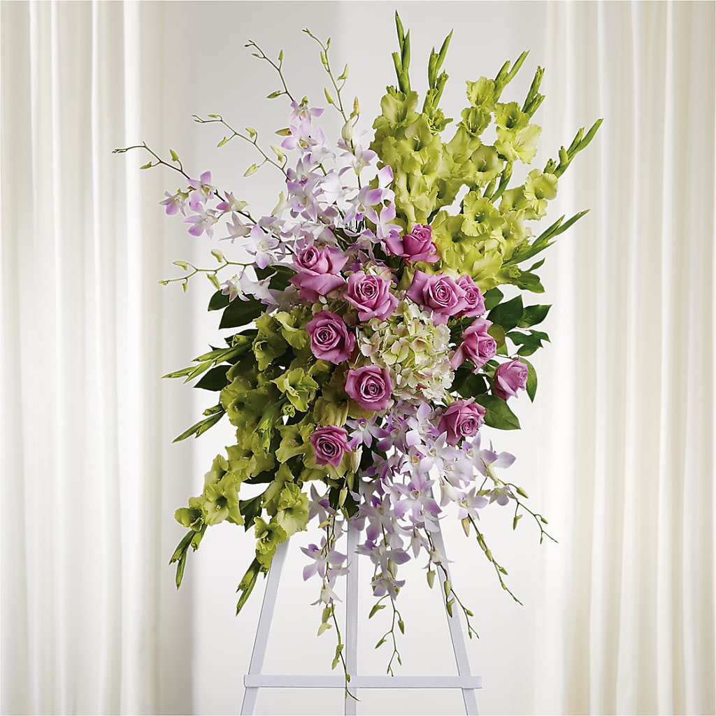 Lasting Legacy Standing Spray – MONA'S BOUQUETS, Bacliff TX