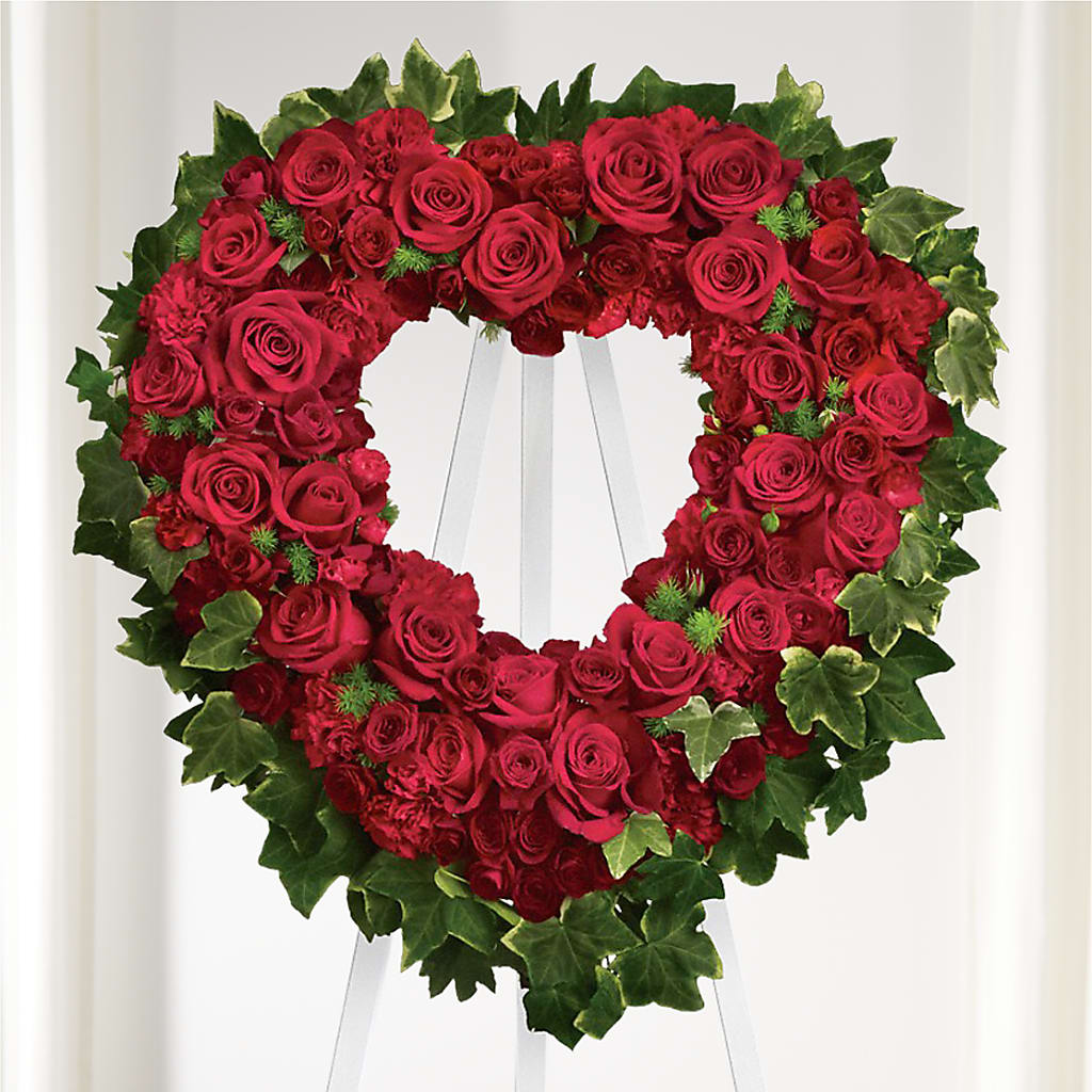 Wholehearted Standing Spray – MONA'S BOUQUETS, Bacliff TX