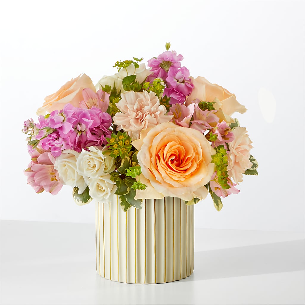 Paradise Bouquet with Ivory Vase – MONA'S BOUQUETS, Bacliff TX