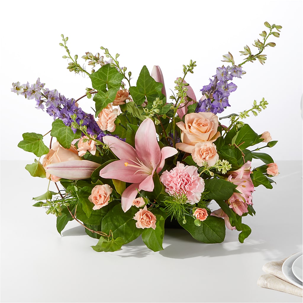 Blossom Time Centerpiece – MONA'S BOUQUETS, Bacliff TX