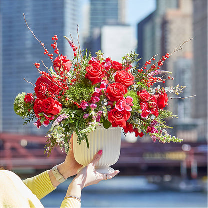 Big Red Bow Bouquet – MONA'S BOUQUETS, Bacliff TX