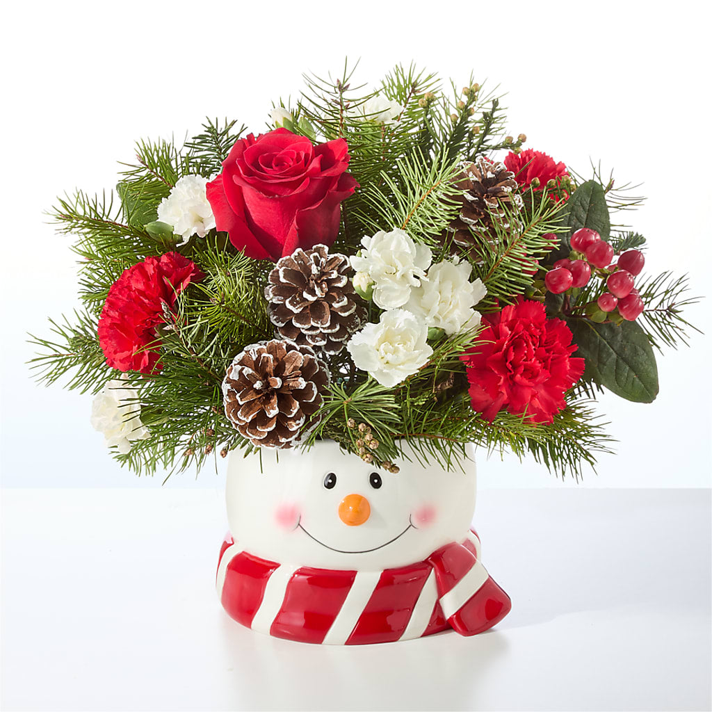 Jolly Snowman Bouquet – MONA'S BOUQUETS, Bacliff TX