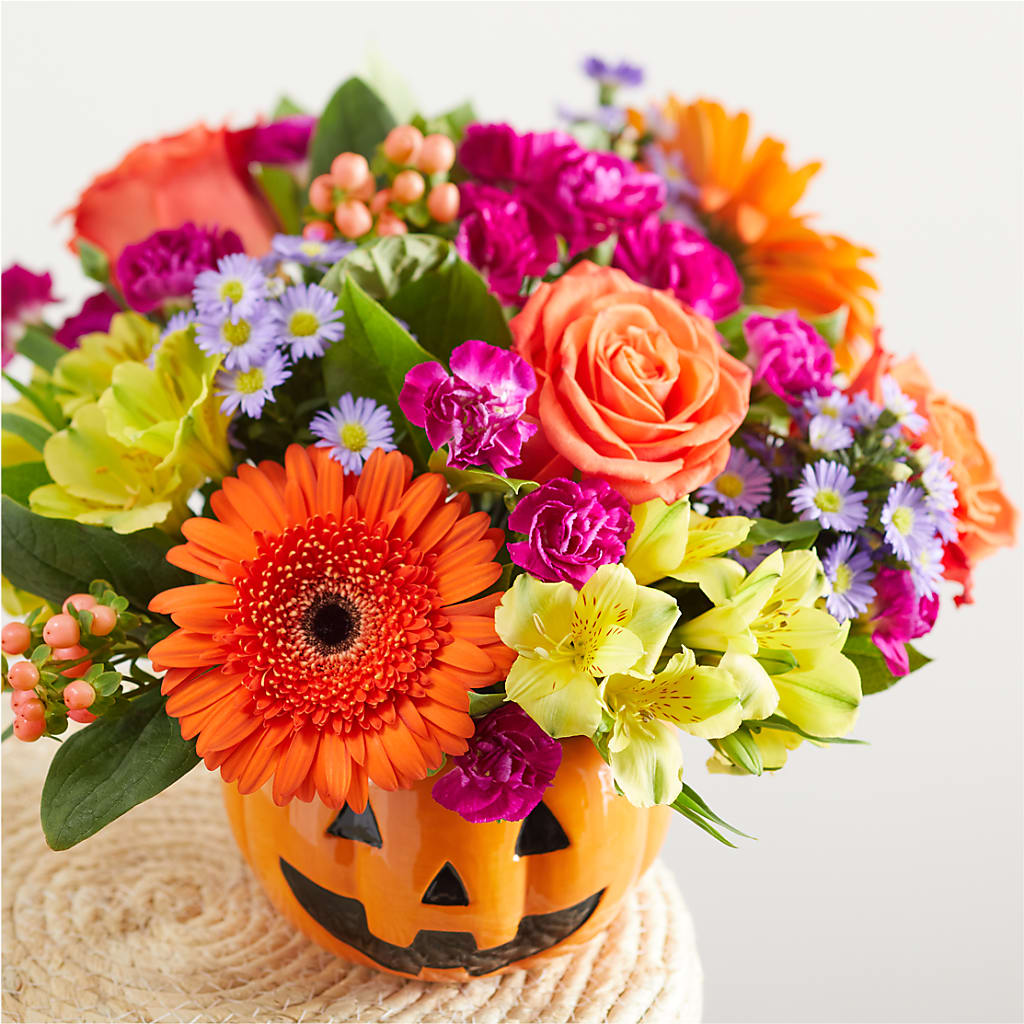 Tricks & Treats Pumpkin – MONA'S BOUQUETS, Bacliff TX