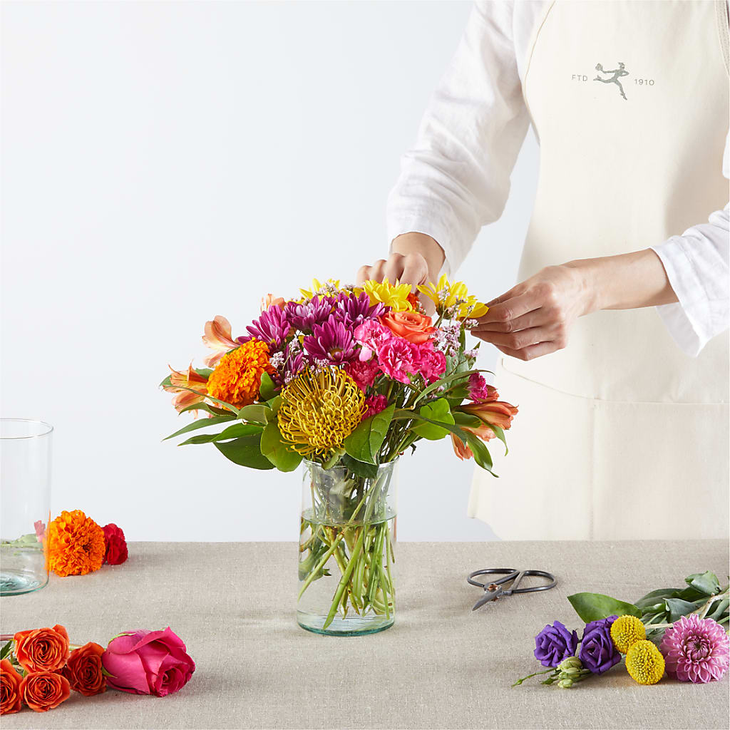 Feast of Color – A Florist Original – MONA'S BOUQUETS, Bacliff TX