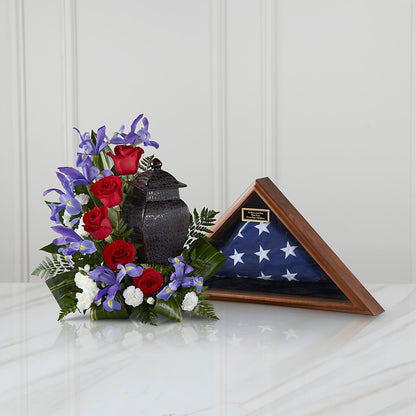 Patriotic Tribute Arrangement – MONA'S BOUQUETS, Bacliff TX