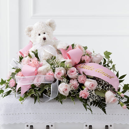 Touch of Sympathy Casket Spray – MONA'S BOUQUETS, Bacliff TX