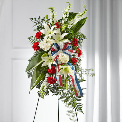 Stars of Life Standing Spray – MONA'S BOUQUETS, Bacliff TX