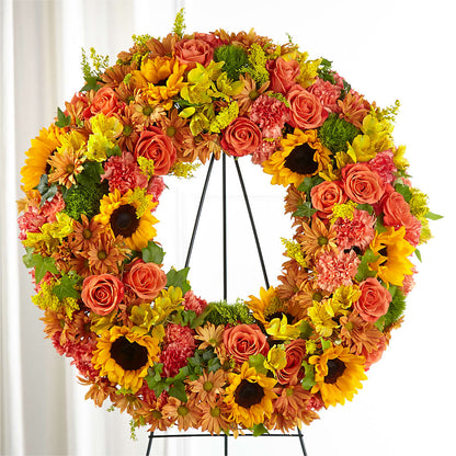 Autumnal Memories Wreath (Standard) – MONA'S BOUQUETS, Bacliff TX