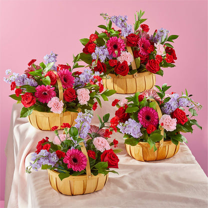 Pink Picnic Basket – MONA'S BOUQUETS, Bacliff TX