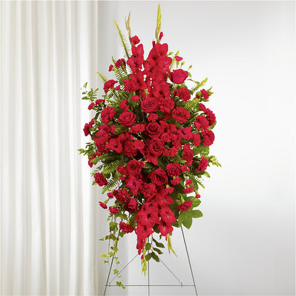 From the Heart Standing Spray – MONA'S BOUQUETS, Bacliff TX