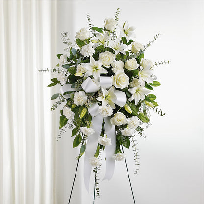 With Care Standing Spray – MONA'S BOUQUETS, Bacliff TX