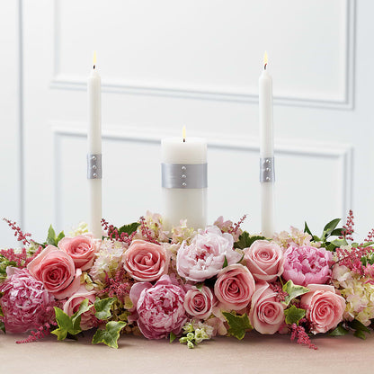 Worldwide Romance Unity Candle Arrangement – MONA'S BOUQUETS, Bacliff TX
